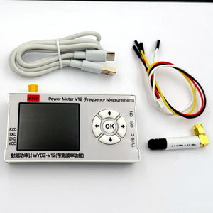 WYDZ-V12 Portable RF Power Meter 10MHz-6.5GHz Type-C Power Detector Support Frequency Measurement