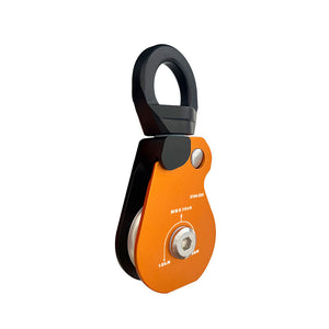 Outdoor Rock Climbing Lightweight 360-Degree Universal Single Pulley 36KN for 9-12MM Ropes