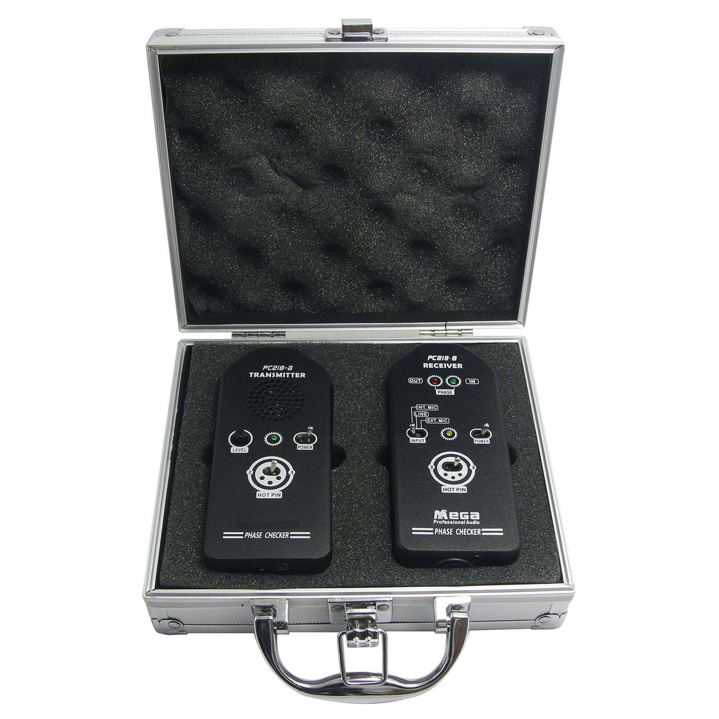 PC218 Aluminum Alloy Shell Phase Polarity Tester Checker Audio Speaker Microphone Sound Phase Testing Detector