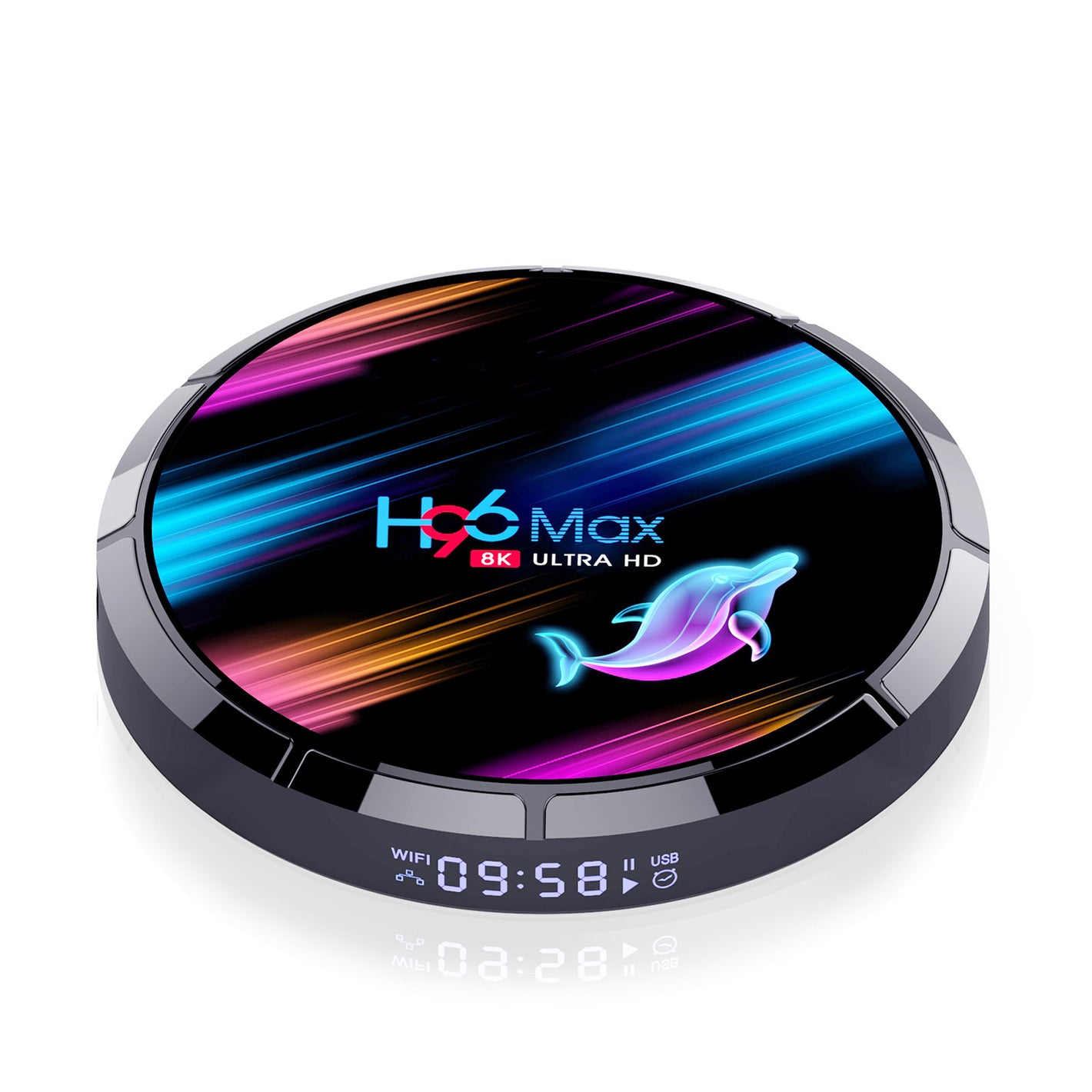 TV Box 8K Ultra HD TV Set Top Box w/ Digital Display For Android 9.0 MAX X3 S905X3 (4+128G)