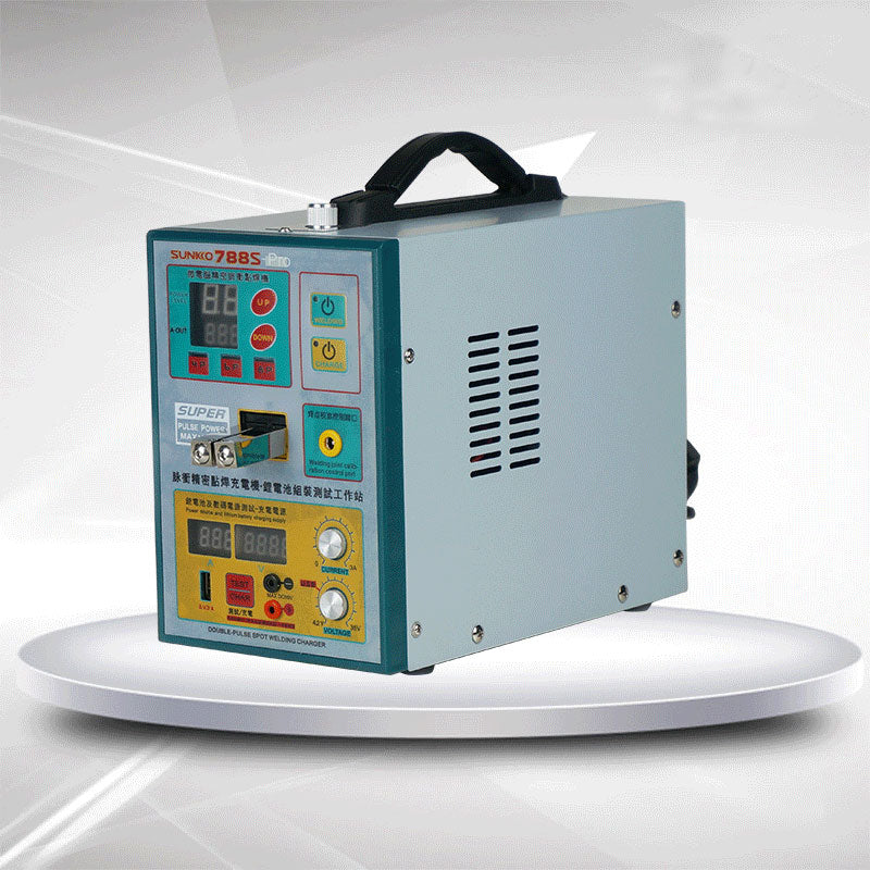 SUNKKO 788S-PRO 220V Spot Welder Welding Machine USB Charging Test For 18650 (with 71A Welder Pen)
