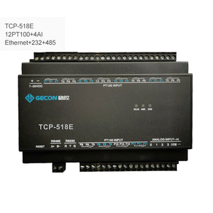 GECON 12PT100 + 4AI Industrial Controller Data Acquisition Module TCP-518E [Ethernet + RS232 + RS485]
