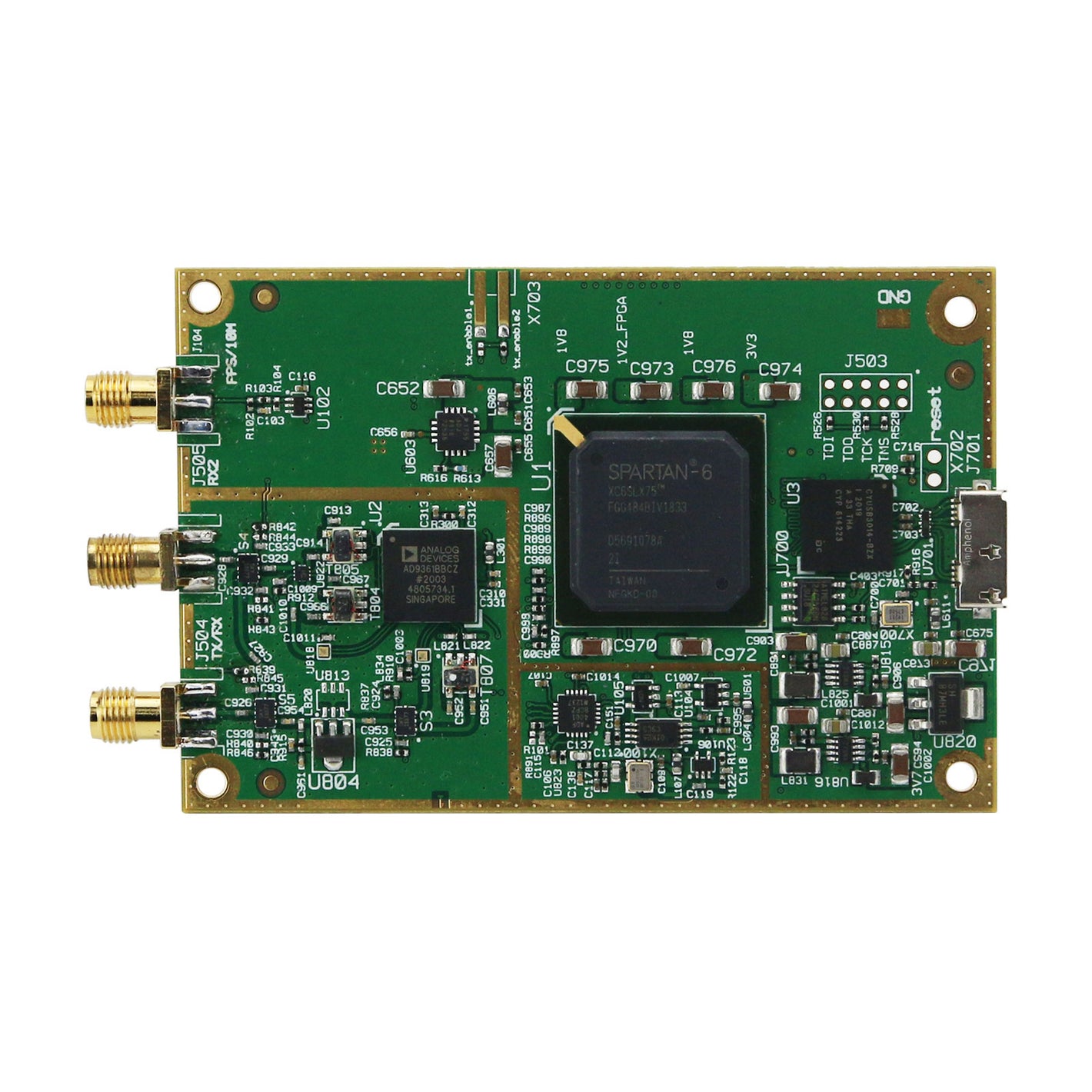 HamGeek B200 Scale-Down Version Software Radio SDR RF Development Board USRP Replacement for Ettus B200/B210Mini