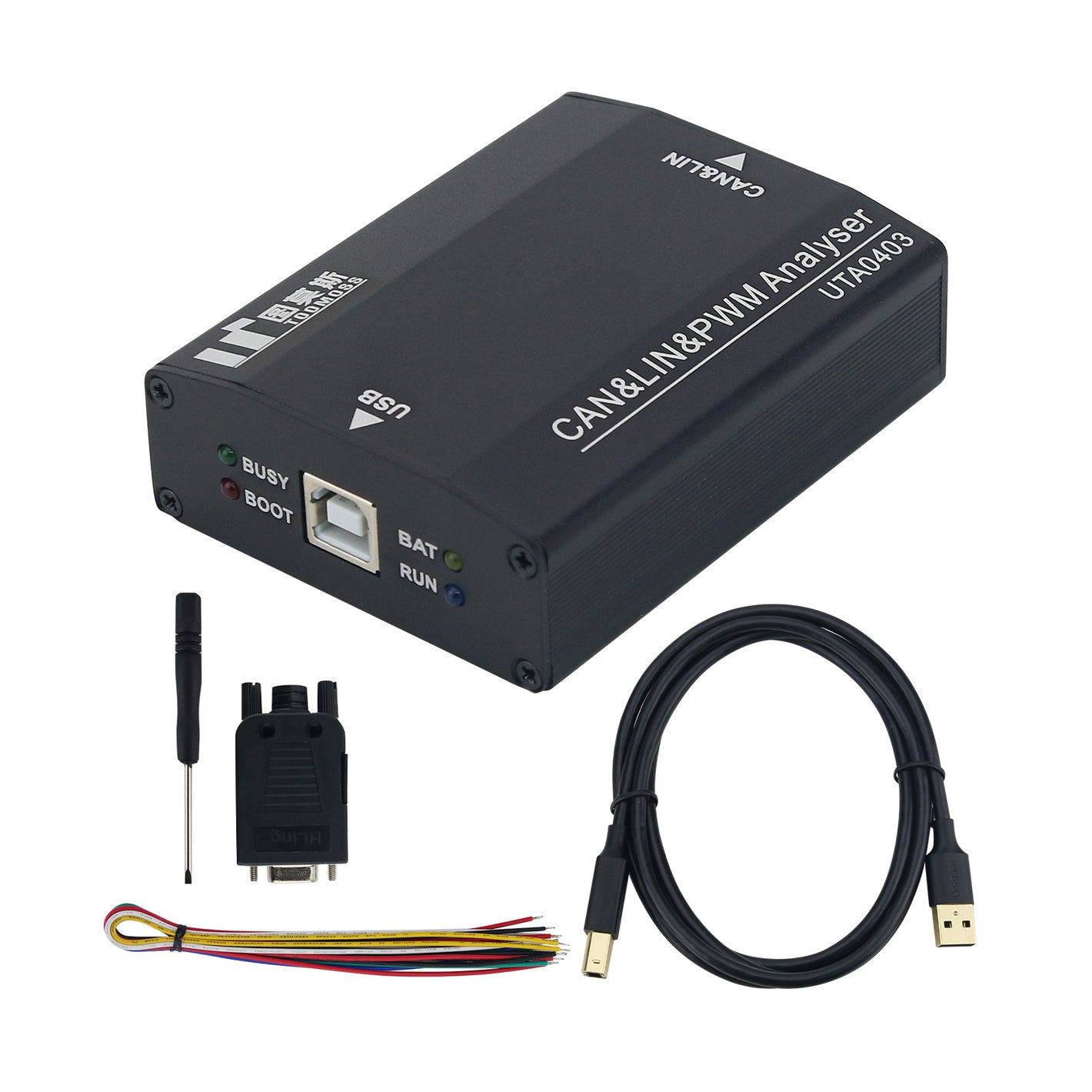 TOOMOSS USB to CAN LIN PWM Bus Analyzer Adapter with Protocol Analysis & Firmware Upgrade Function