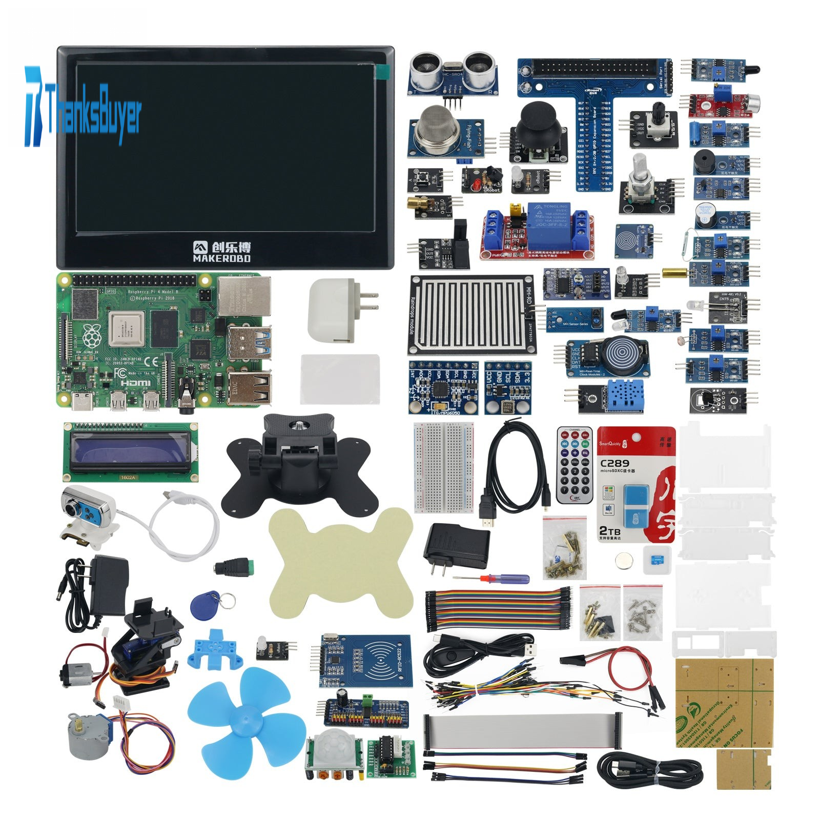 For Raspberry Pi 4B Programming Python Development Board Kit AI Vision