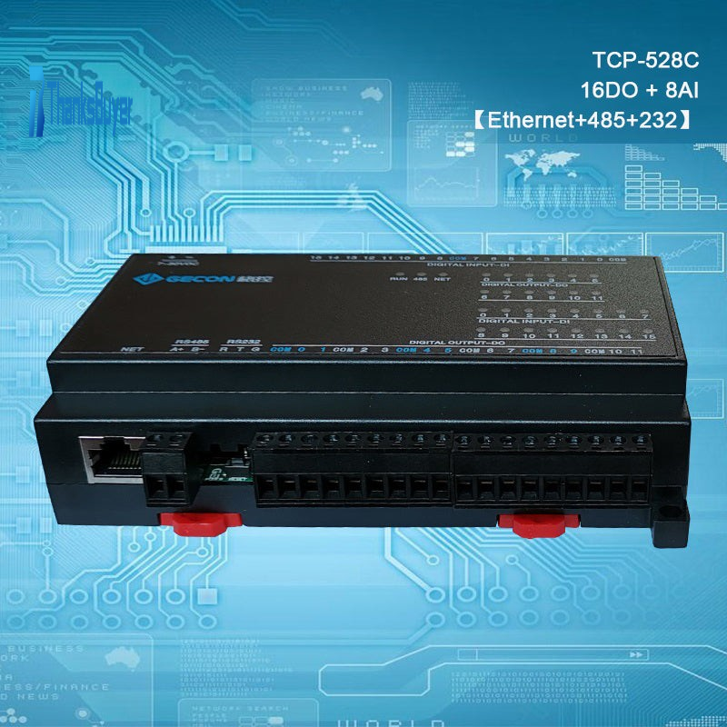 Protocol Module 16DO + 8AI Industrial Data Acquisition For Modbus Protocol Module TCP-