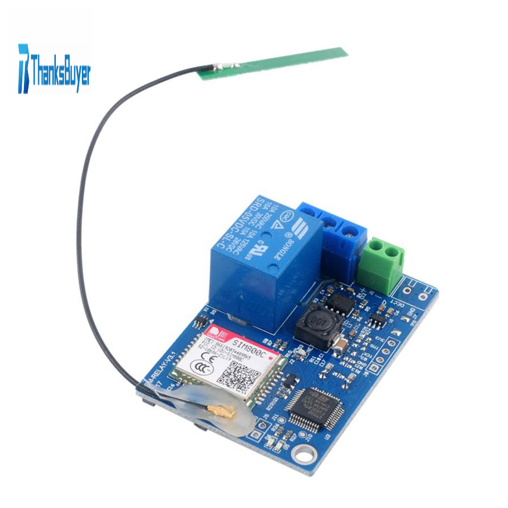 1 Channel Relay Module SMS GSM Remote Control Switch STM32F103CBT6 For