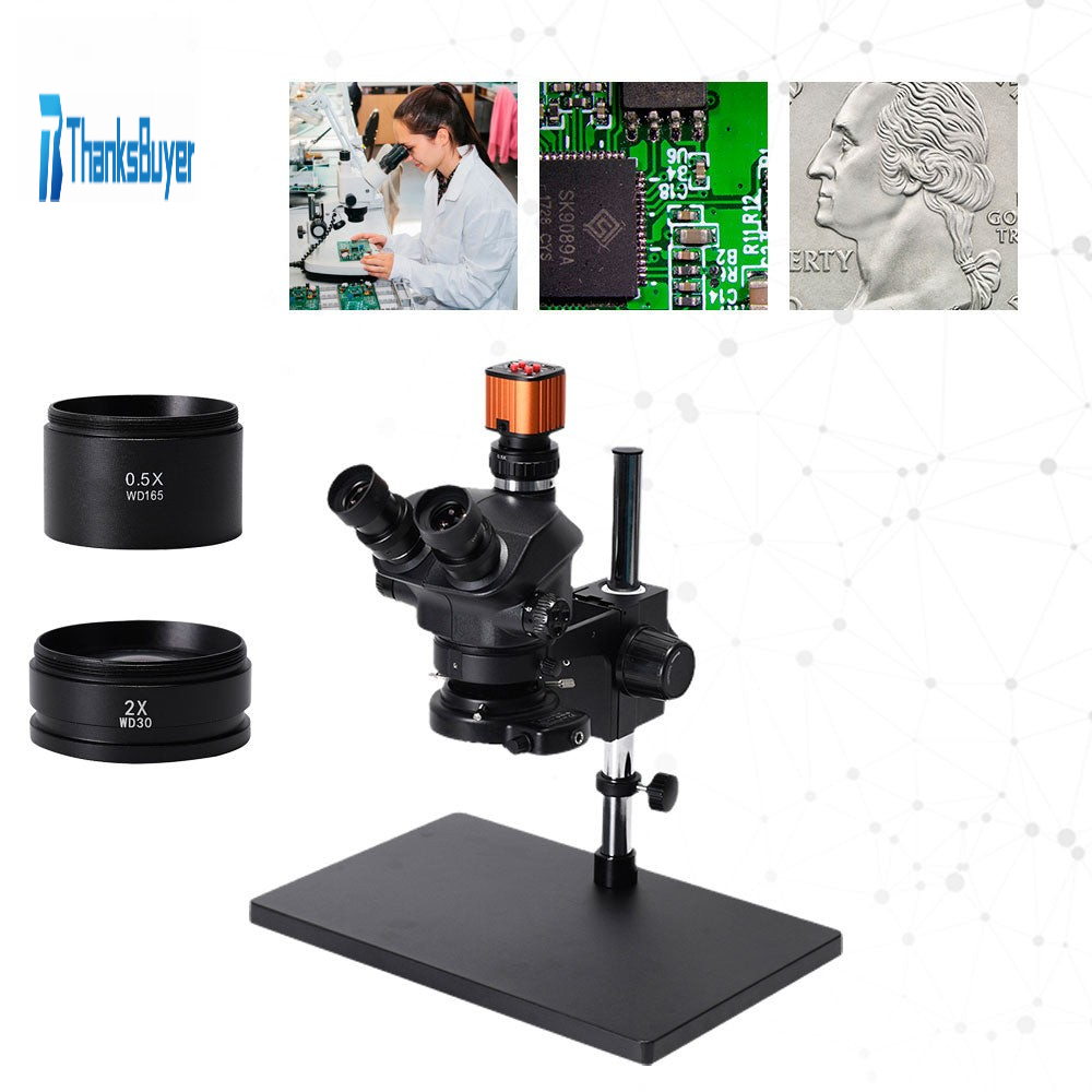 2021 PLUS 24MP HDMI Digital USB Microscope Camera 3.5X-100X Trinocular