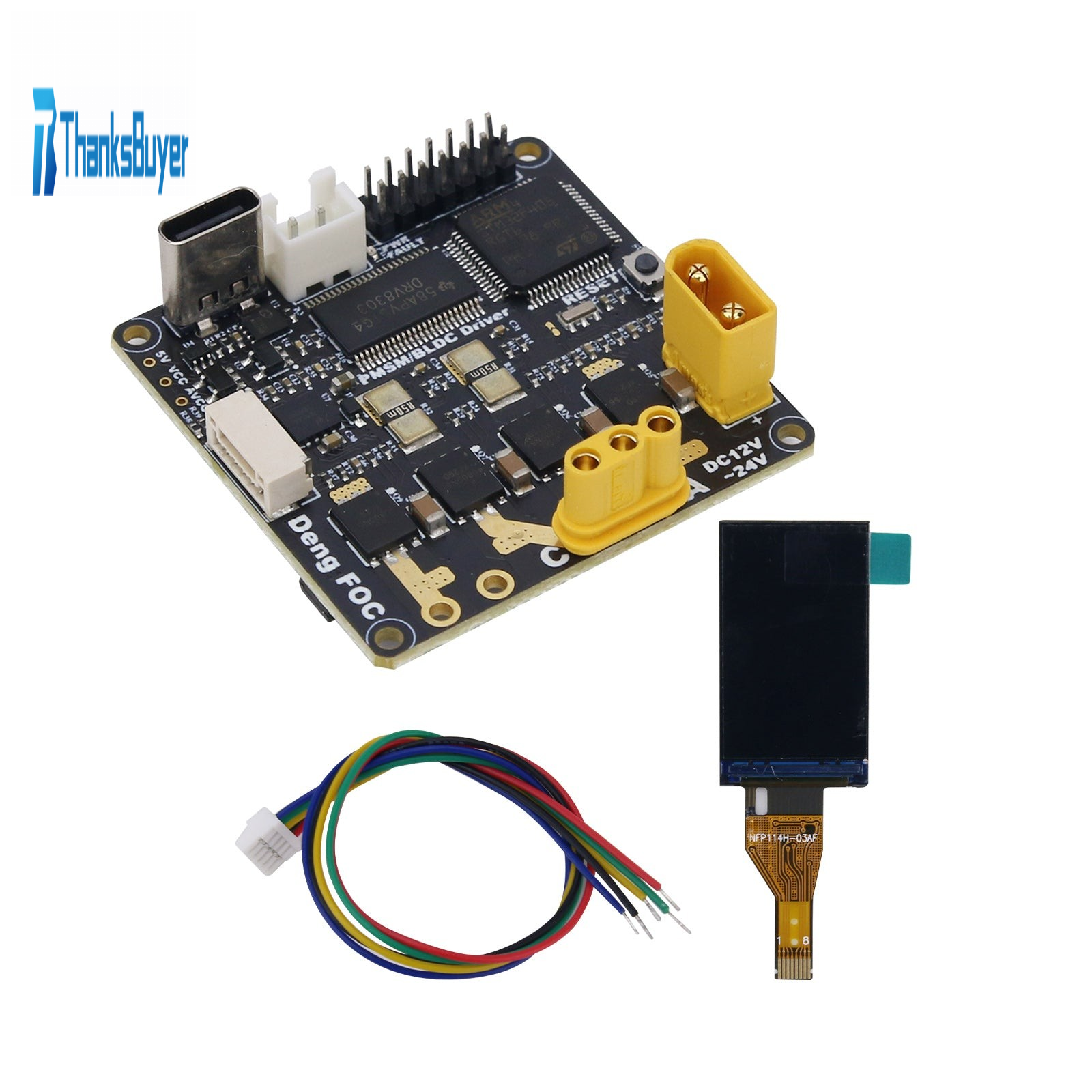 Deng FOC V1 FOC Driver PMSM BLDC Driver Board High Current Version Sin