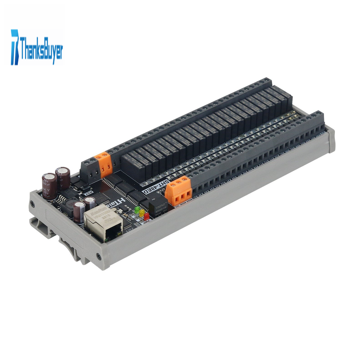48 Module Row Db SHT-48ED PLC IO Module For Modbus RS485/RTU/TCP 48-Way Relay Lifespan