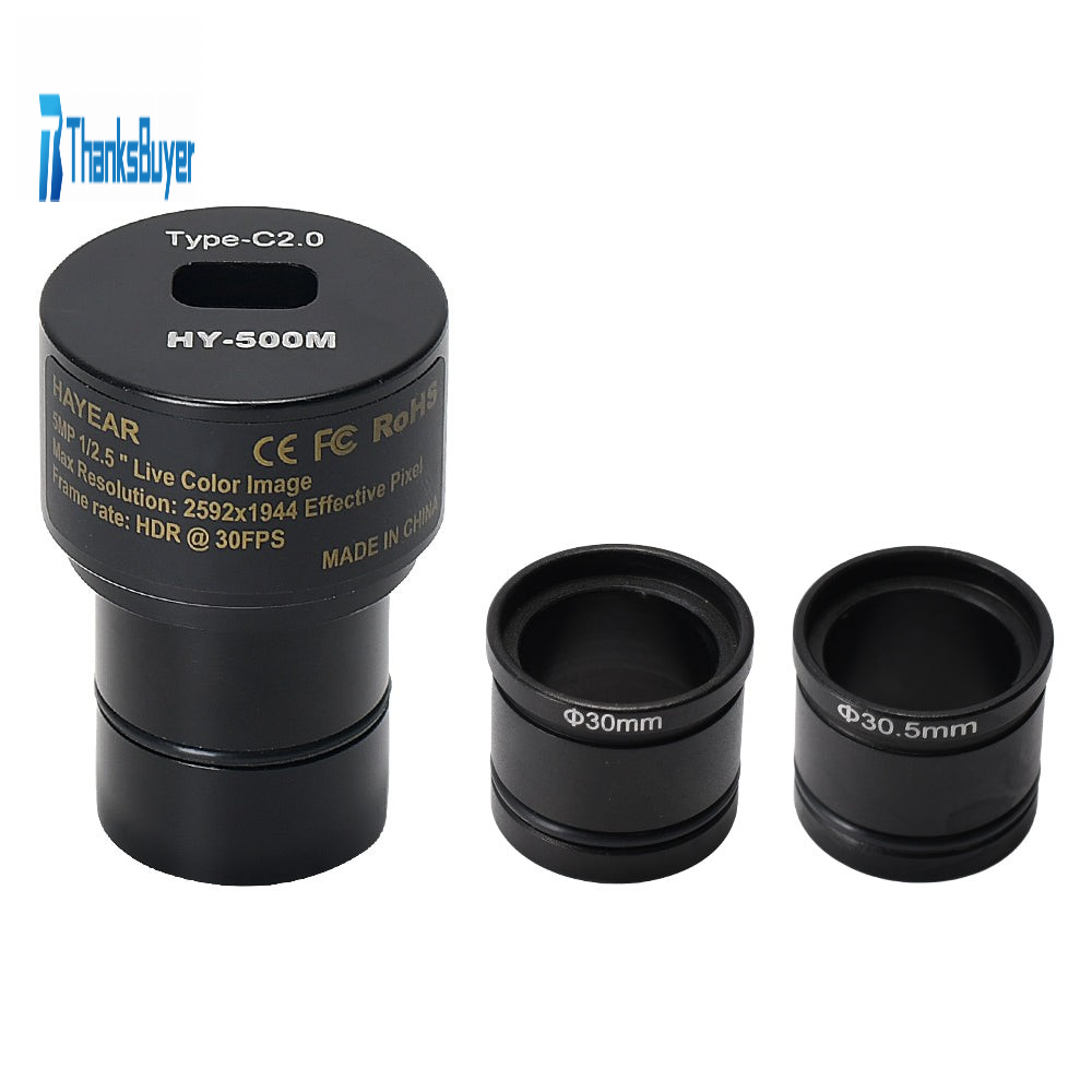 HAYEAR HY-500M 5MP Microscope Camera Digital Electronic Eyepiece USB C