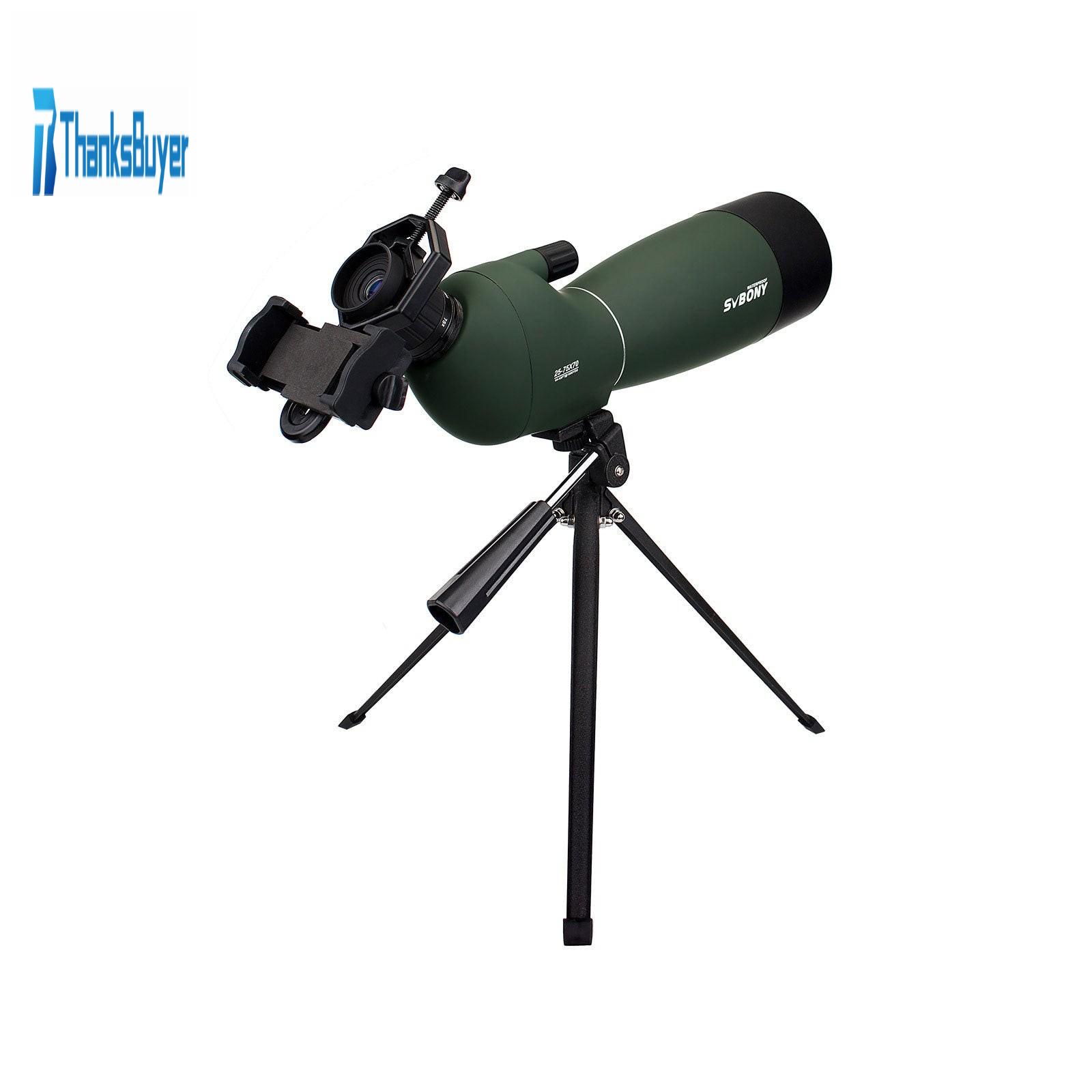 SVBONY SV28 HD 25-75x70mm Telescope Spotting Scope IP65 Waterproof Mon