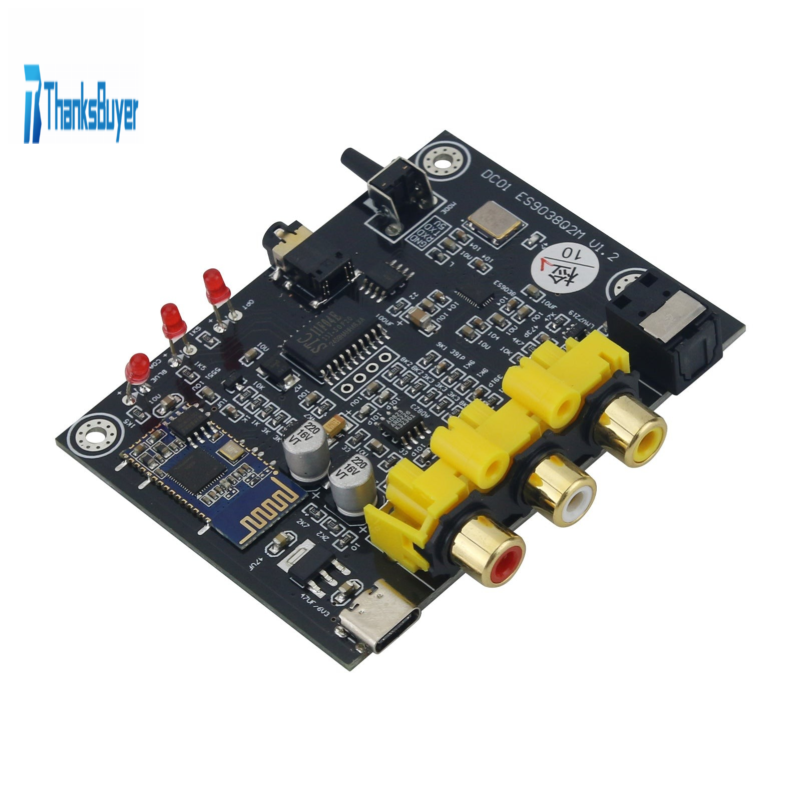 Optical Module Code Board ES9038 Decoder Board Coaxial Optical Fiber High Performance Decoder Mo