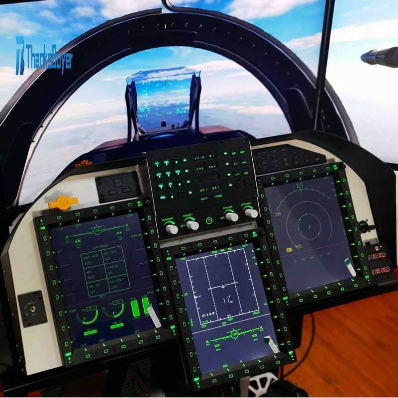 Flight Sim Instruments Monitor WeFly Thunder JF-17 Flight Simulator Instrument Panel Set Compatible w