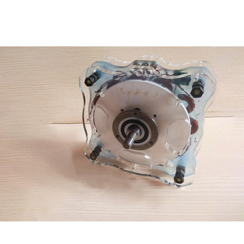 Finished Acrylic Shell 1000W DIY Disc Generator Permanent Magnet Core-less Generator Wind Power Hydraulic Generation