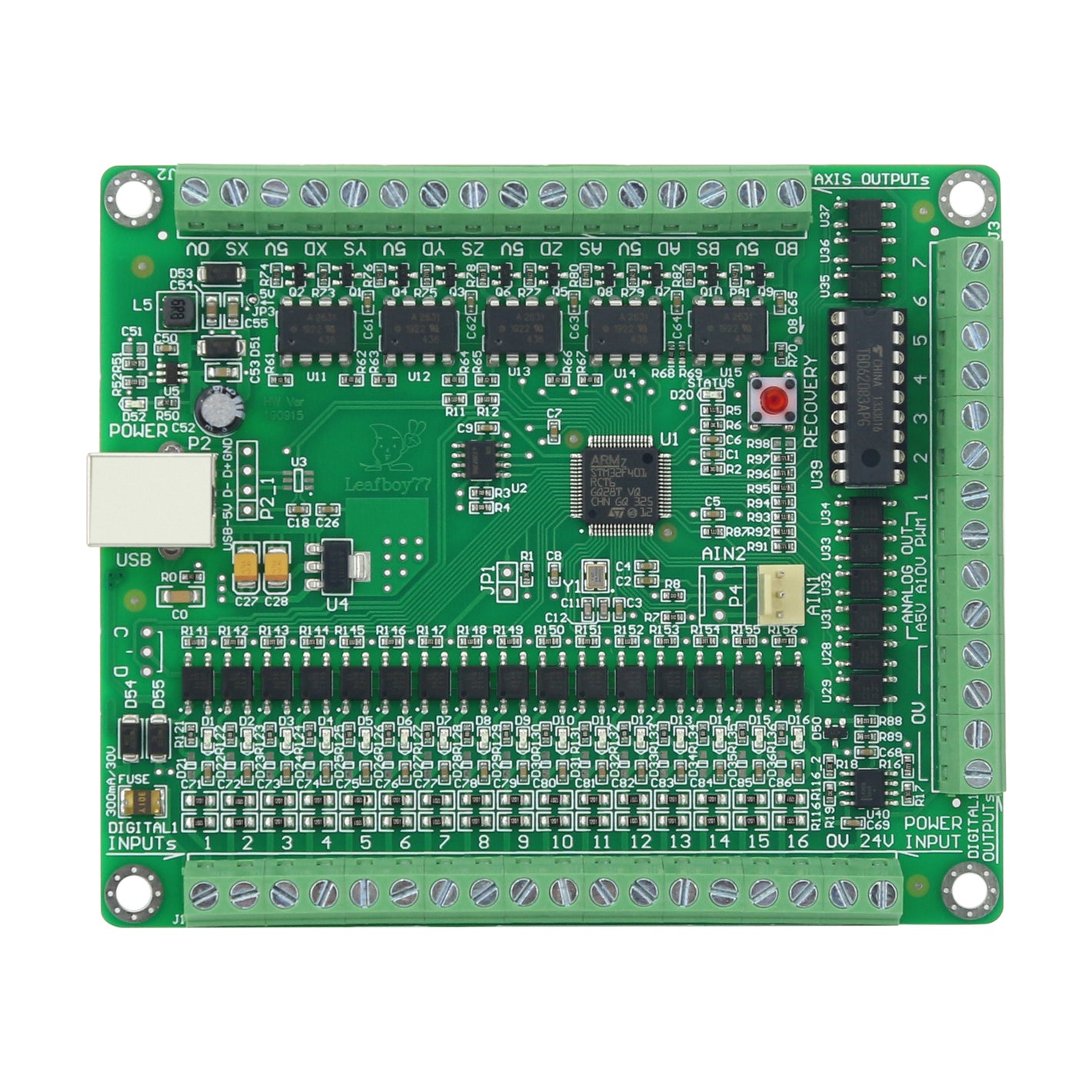 LF77-AKZ250-USB3-NPN(B) Mach3 USB Interface Board 5-Axis CNC Controller Board Motion Controller for CNC Engraving Machines