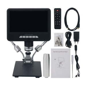 Andonstar AD207S 7-inch UHD Screen Digital Microscope for Electronics Soldering and Repairing