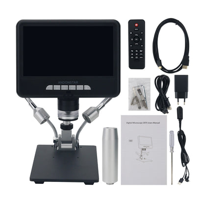Andonstar AD207S 7-inch UHD Screen Digital Microscope for Electronics Soldering and Repairing
