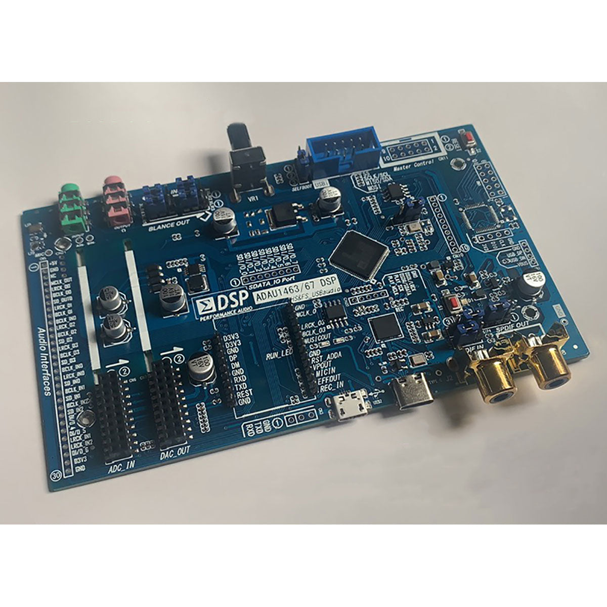 ADAU1463 Development Board USB PDM 192kHz SPDIF I/O Compatible with CT7601 USB Interface