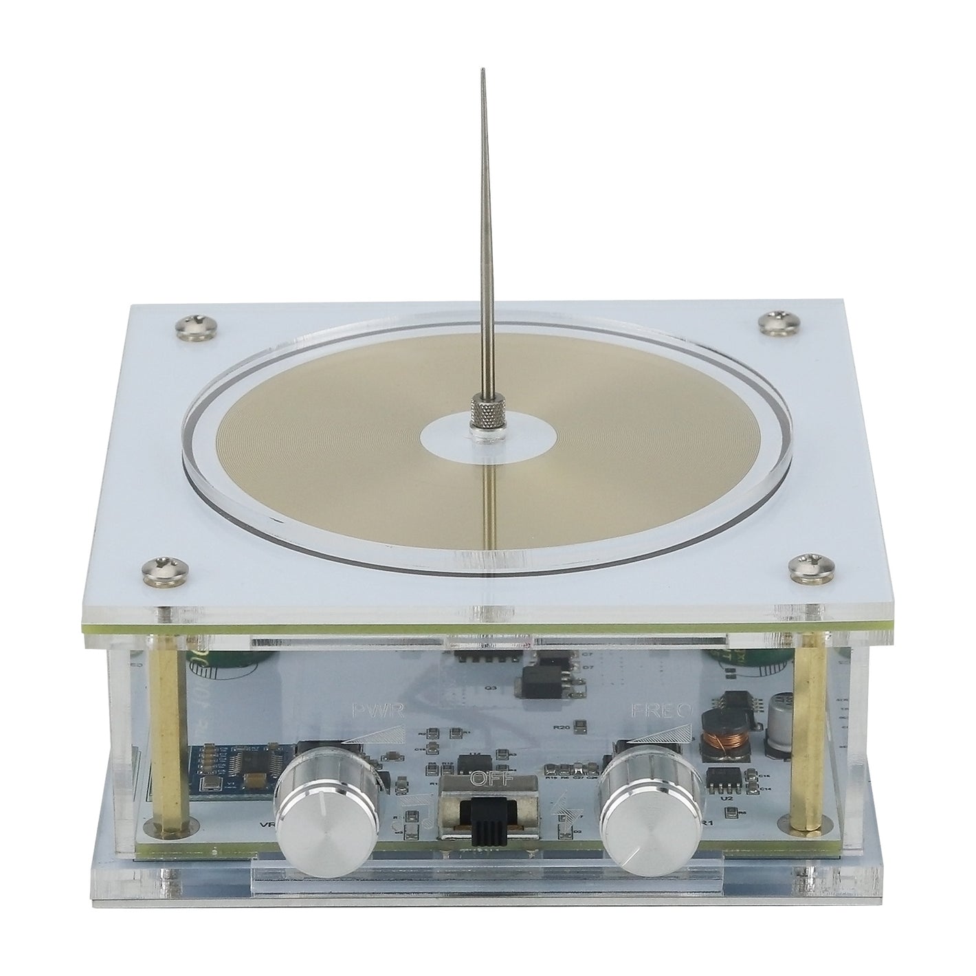 White Standard Version Tesla Coil Artificial Palm Lightning Arc Music Tesla Coil DIY Desktop Decoration