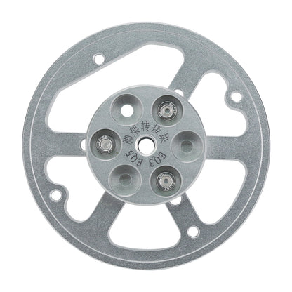 TeSeek Stainless Steel Equatorial Mount Base Adapter EQ3 EQ5 Tripod Connection Accessory for iOptron CEM40