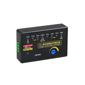 S03 Portable 4-Wire Oxygen Sensor Signal Simulator 0.2-0.8V Adjustable Voltage for Automobile OBD