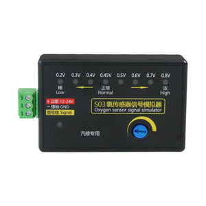 S03 Portable 4-Wire Oxygen Sensor Signal Simulator 0.2-0.8V Adjustable Voltage for Automobile OBD
