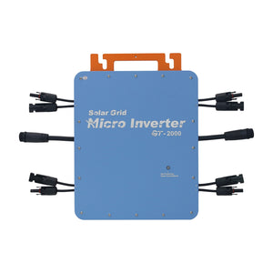 GT-2000 110V/230V 2000W Solar Grid Micro Inverter MPPT Intelligent WiFi Control IP66 Support Remote APP Upgrade