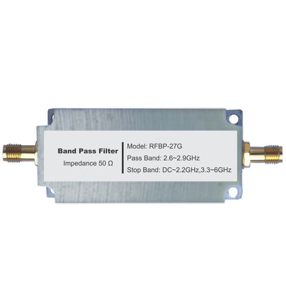 Bandpass/Low Pass/High Pass Filter 700MHz–10GHz with SMA Female Connector 50Ω Impedance RF Signal Filter