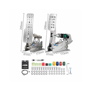 Simplayer Racing Game Simulator Pedal Throttle + Brake Set 12bit USB Intelligent Controller for Logitech