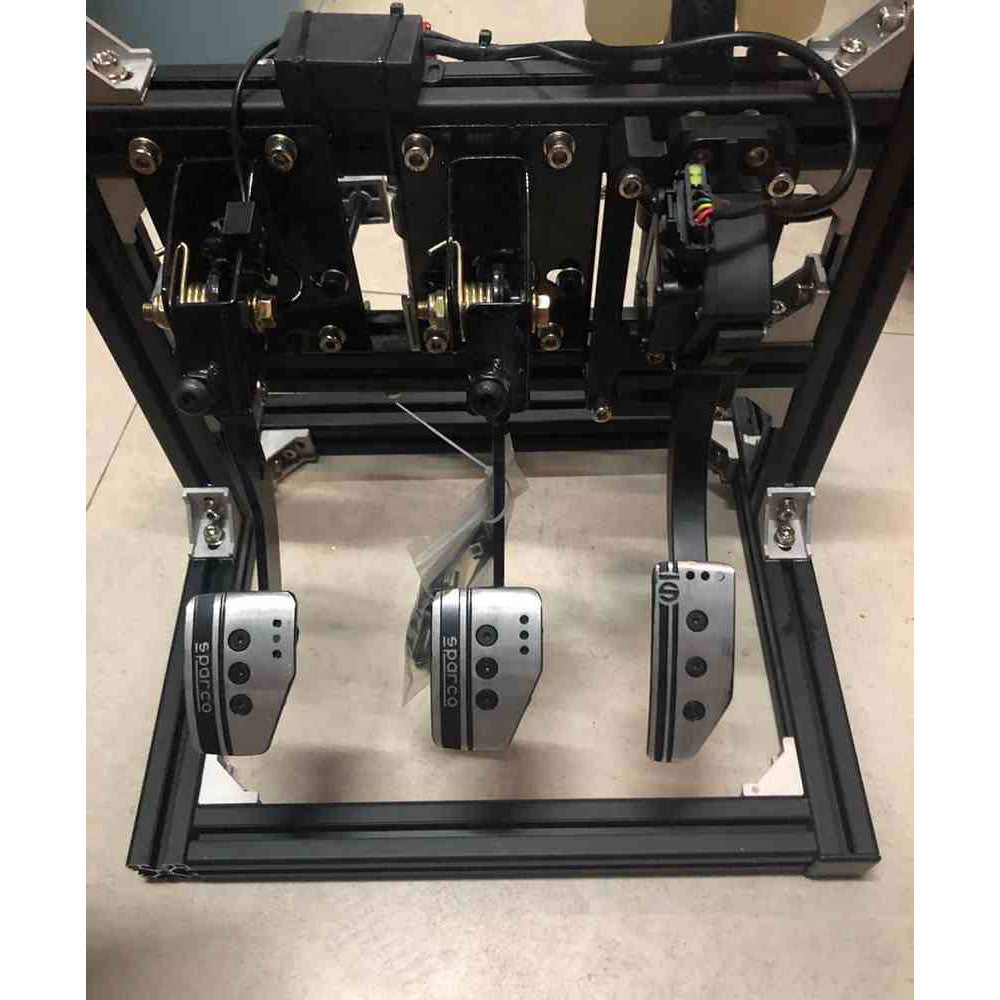 Simplayer Hydraulic Sim Racing Pedals 60KG/110KG Brake Force with Black or Silver Profile Support