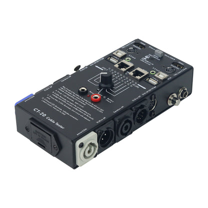 CT-20 Audio Cable Tester RJ45 Cable Tester (Measures 20 Types) for HDMI-compatible PowerCON Speakon