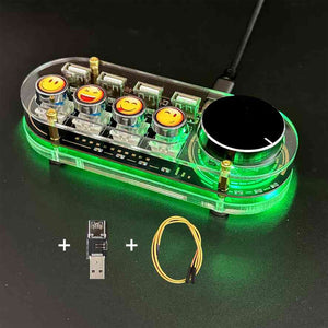 4-Port USB Hub with Power On/Off Function + USB2.0 Ports + 4-Key Keyboard + 1 Volume Knob