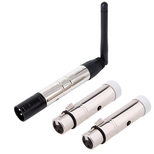 DMX512 2.4G Wireless DMX Transmitter & Receiver Kit with Power Adapter for Speed and PAR Lights