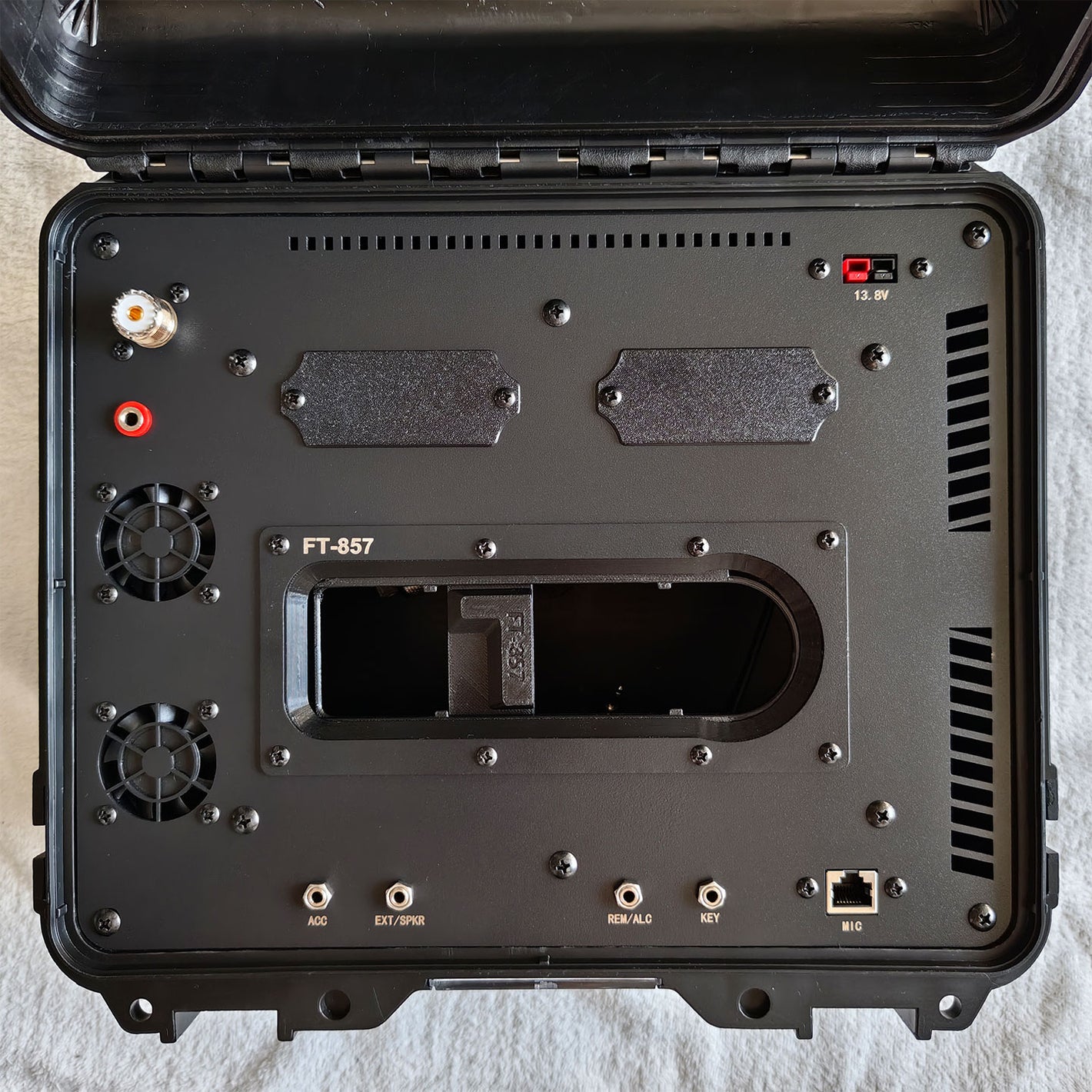 HamGeek 2026 FT-857 Radio Box Communication Expansion Box for Outdoor Field Emergency Communication