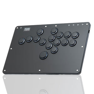 HAUTE PAD R16 16-Button Arcade Stick All Button Arcade Controller with Acrylic Panel for Hitbox