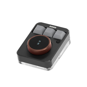 DOIO KB03B-01 3-Key Keyboard Bluetooth Keyboard Small Keyboard with Wired and Bluetooth Modes