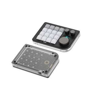 DOIO KB16-01 16-Key Keyboard Small Keyboard Wired Keyboard (Spray Coated or Anodized Coloring) with 3 Knobs