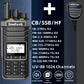 HamGeek UV-88 1024 Channels + 2 VFO Channels Walkie Talkie Handheld Transceiver + Programming Cable + Hand Mic