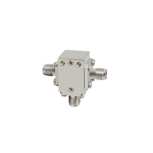 Coaxial Circulator RF Circulator with 6-33GHz Optional Range and 0.4dB/0.5dB/1dB Maximum Insertion Loss