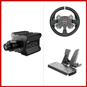 MOZA R12 V2 12Nm DD Wheel Base + 13" CS V2P Steering Wheel + Optional SR-P 2-/3-Pedal Set or CRP2 2-Pedal Set