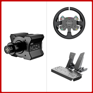 MOZA RACING R9 V3 9Nm DD Wheel Base with Force Feedback + 13" CS V2P Steering Wheel + Optional SR-P 2-/3-Pedal Set