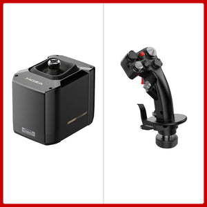 MOZA AB9 12Nm Joystick Base Force Feedback Base with Optional Table Clamp, Flight Stick and Shifter Knobs