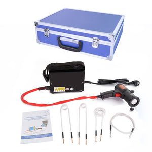 DIH-1500W Portable Flameless Induction Heater DW-1.5KW Split-Type Induction Heater Kit (Blue/Black, 110V/220V)