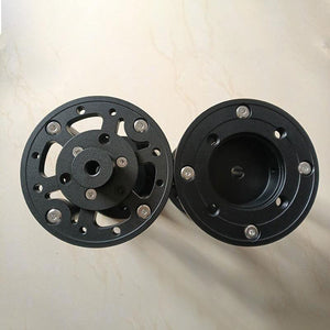 TeSeek XD-6 195mm (7.7") Silver/Black EQ Mount Pier Extension for EQ6 3/8" Screw Tripods and EQ3 EQ6 Mounts