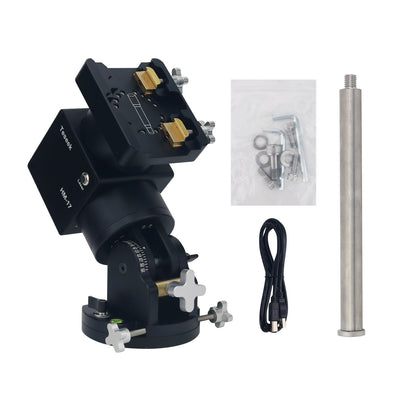 TeSeek HM-17PE Harmonic Equatorial Mount (Red/Black) EQ Mount with 18KG Load Capacity + Optional Pier Extension