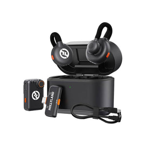 Hollyland Lark M2S Wireless Lavalier Microphone Noise Cancellation Mic (Optional Versions) Supports APP Control