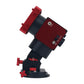 TeSeek HM-17PE Harmonic Equatorial Mount (Red/Black) EQ Mount with 18KG Load Capacity + Optional Pier Extension