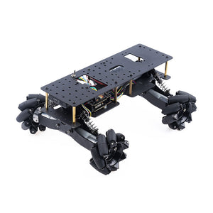 4WD Mecanum Wheel Car Shock-Absorbing Smart Car Chassis with Optional Wireless Controller & 4DOF Robotic Arm