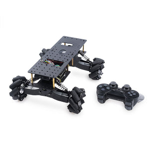 4WD Mecanum Wheel Car Shock-Absorbing Smart Car Chassis with Optional Wireless Controller & 4DOF Robotic Arm